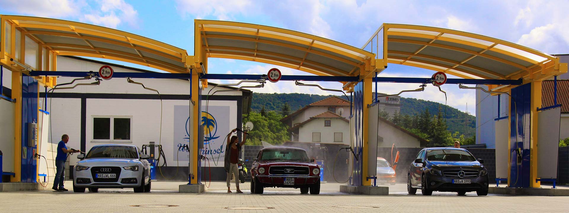 Waschanlage Sand